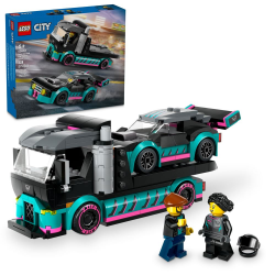 LEGO® City Race Car and Car Carrier Truck Building Toy
