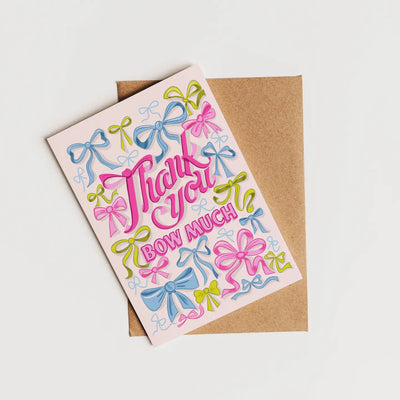 Thank You Bow Much Card