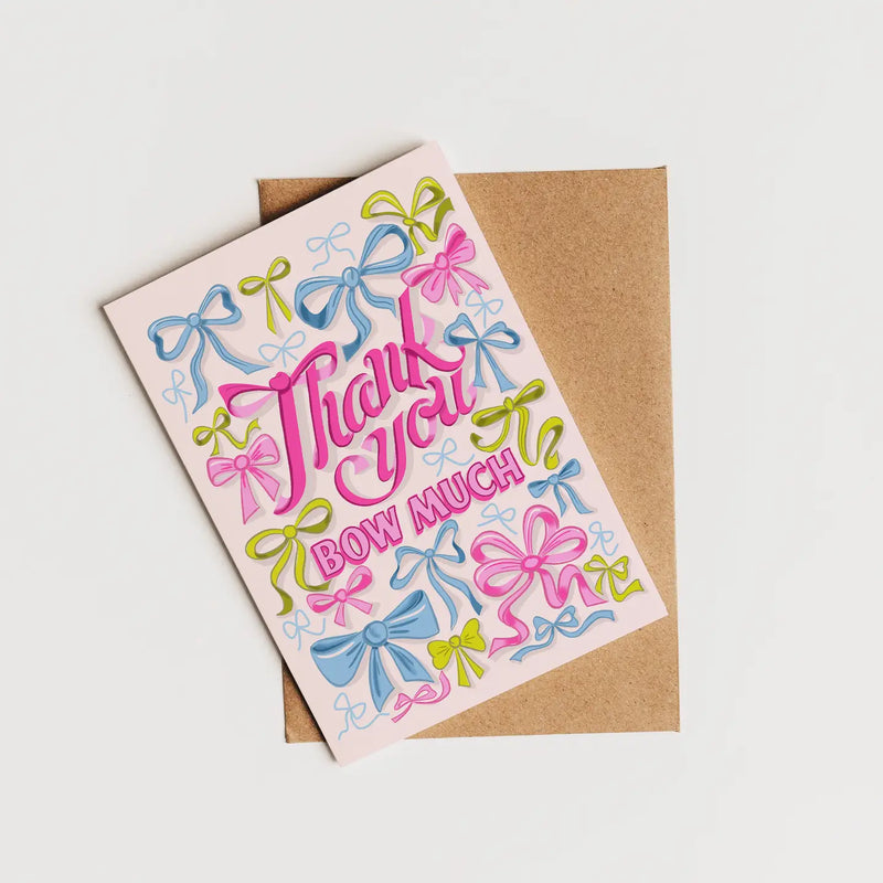 Thank You Bow Much Card