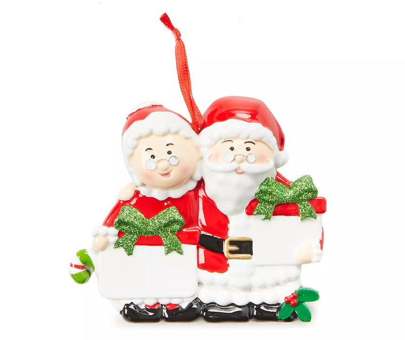 Write-A-Name Ornament-SANTA AND MRS.CLAUS