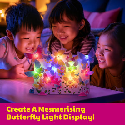 Glow 3D Butterfly Canvas
