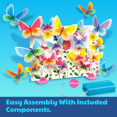Glow 3D Butterfly Canvas