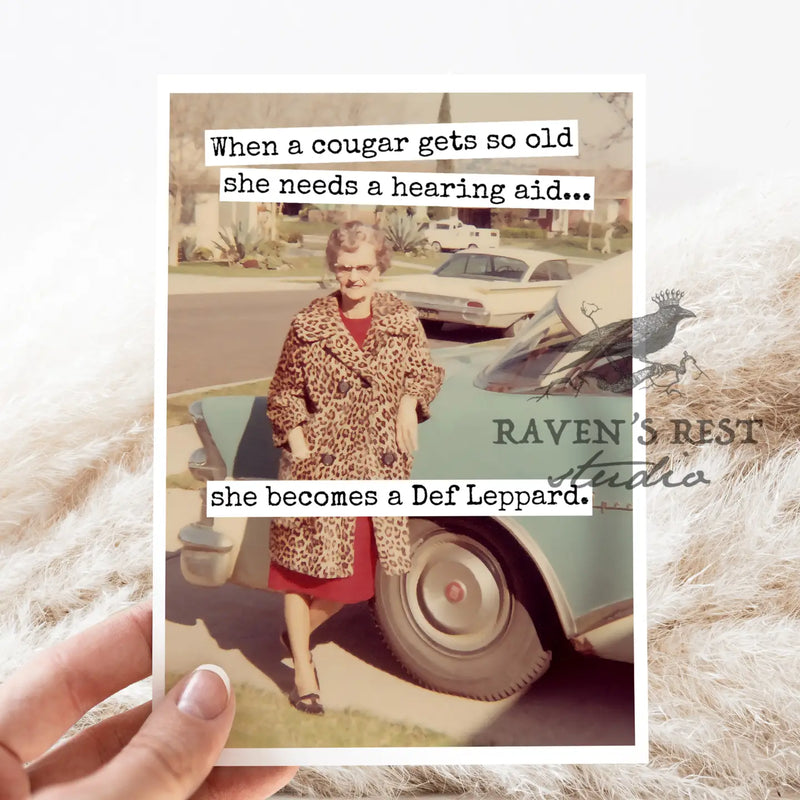 When A Cougar Gets So Old... Vintage.