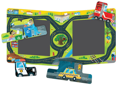 Read & Ride: Cars & Trucks: 4 board books inside!