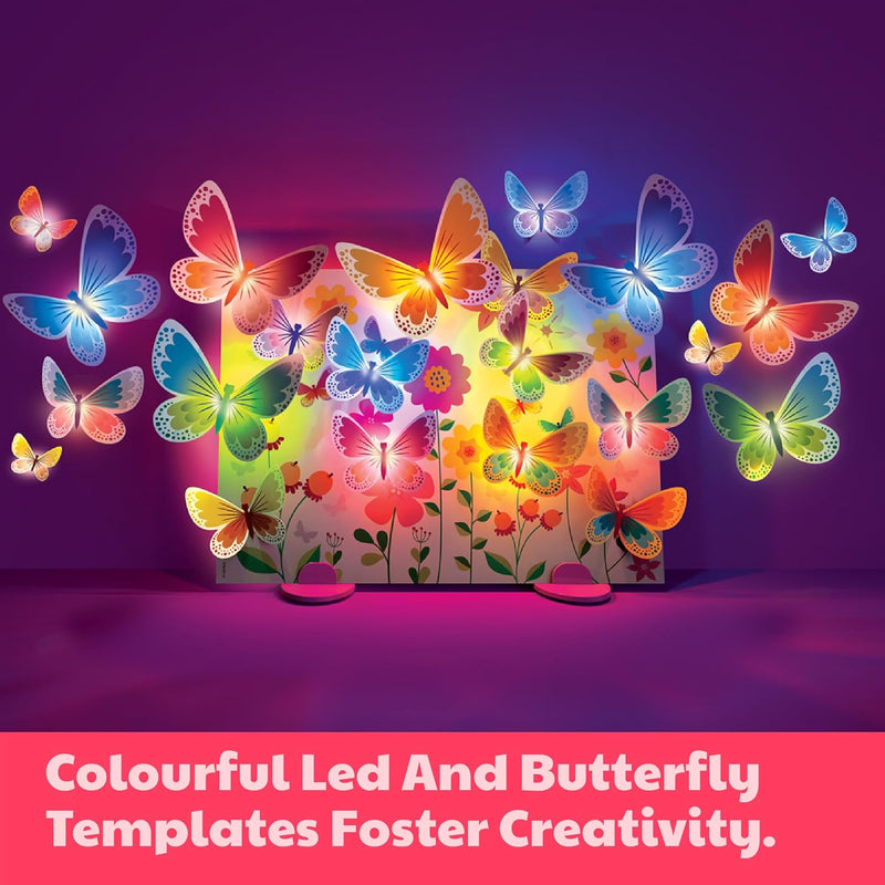 Glow 3D Butterfly Canvas