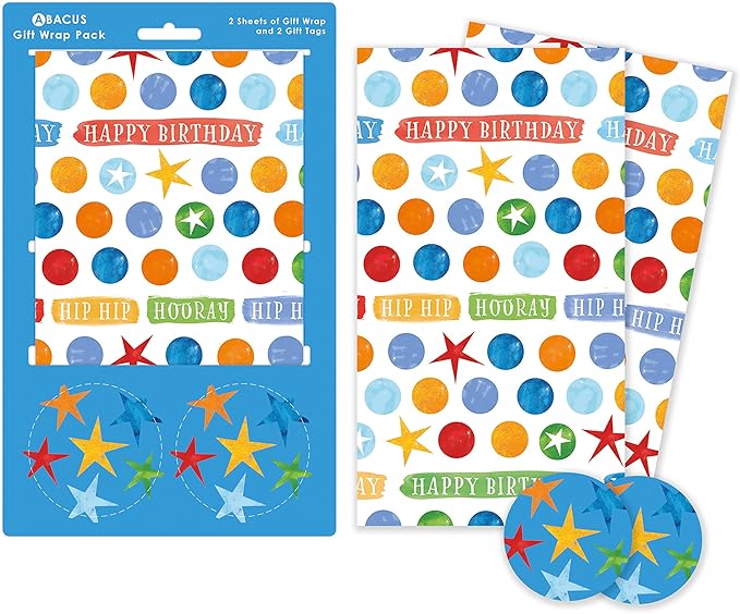 Hip Hip Hooray Gift Wrap Pack