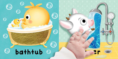 It's Bath Time - Children's Touch and Feel and Learn Sensory Board Book