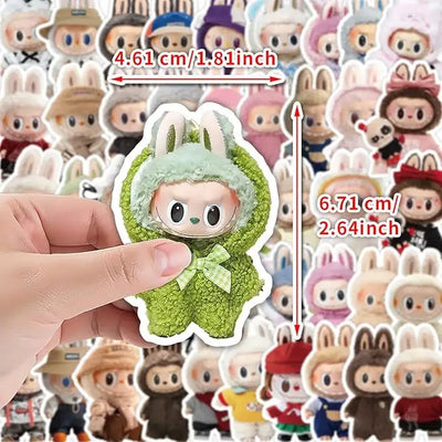 Labubu Cartoon Cute Deco Sticker - Sold Individually