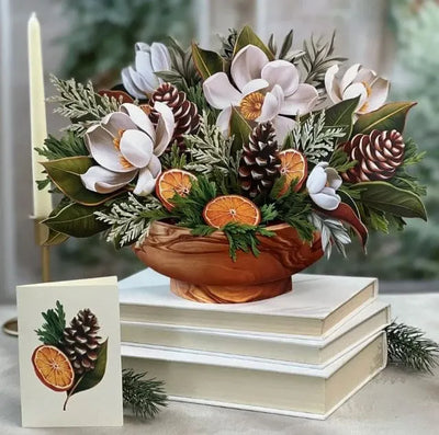 Mini Winter Magnolia Pop-up Greeting Card