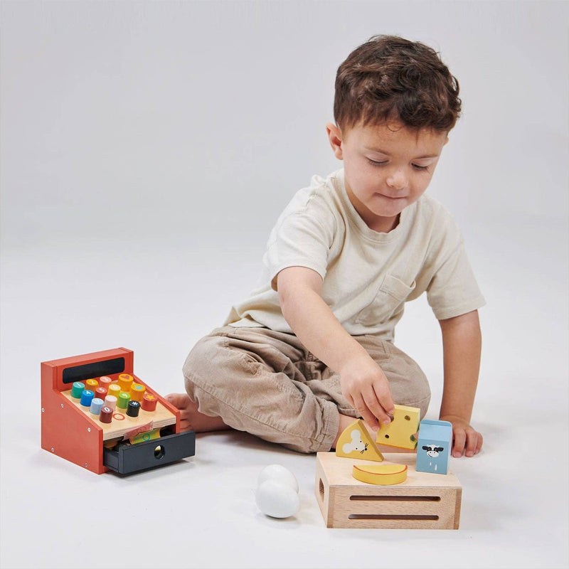 Wooden Dairy Crate Toy - Montessori