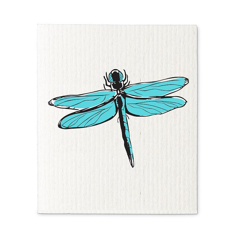 Dragonflies Dishcloths. Set of 2
