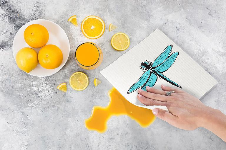 Dragonflies Dishcloths. Set of 2