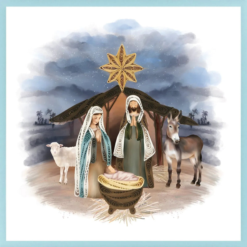 Nativity Scene Quilling Card