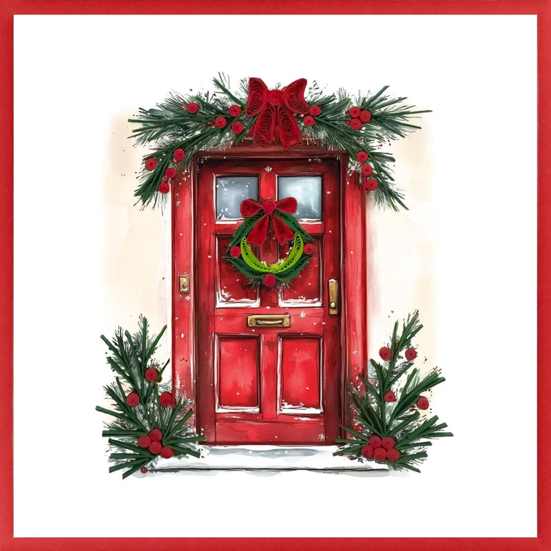 Christmas Door Quilling Card