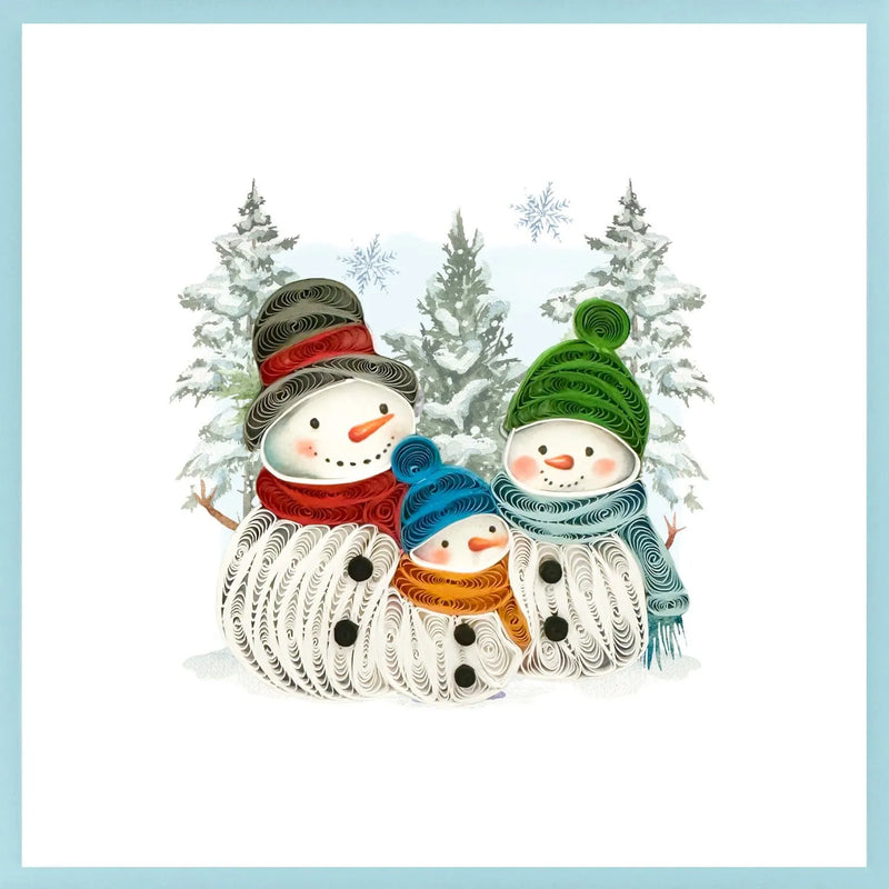 Snow Family Quilling Card