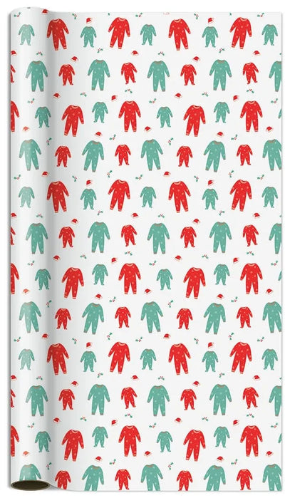 Jumbo Gift Wrap Roll, Family PJ'S