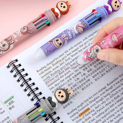 10 Multi-Colour Labubu Ballpoint Pen