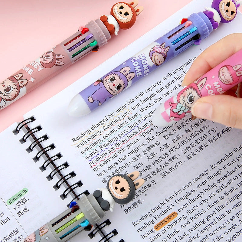 10 Multi-Colour Labubu Ballpoint Pen