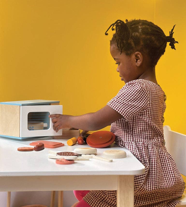 Wooden Toy Microwave - Montessori
