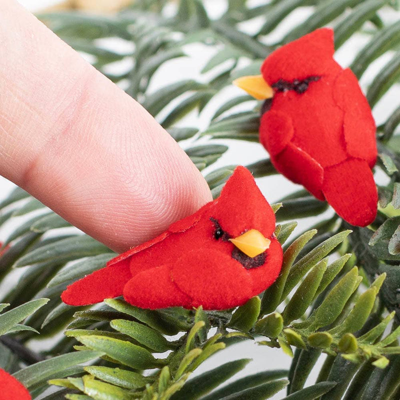 Miniature Red Cardinal Bird - Sold Individually