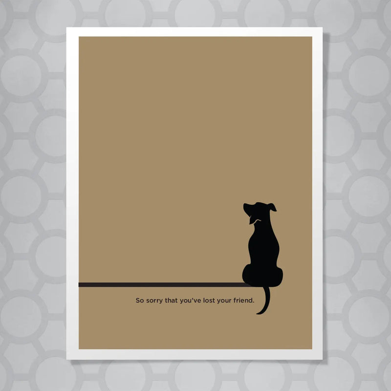 Dog Pet Sympathy Card