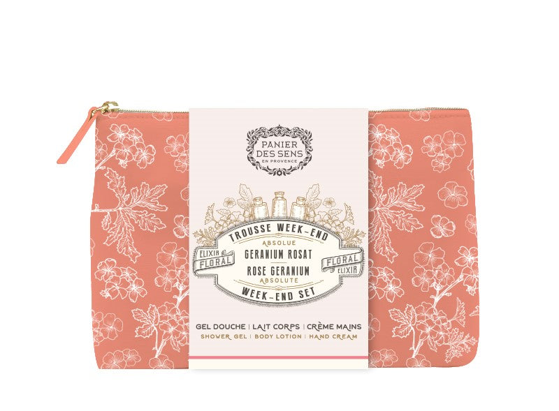 Rose Geranium Travel Pouch - Panier Des Sens