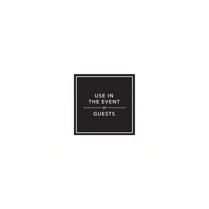Use In The Event of Guests Printed Cocktail Napkin