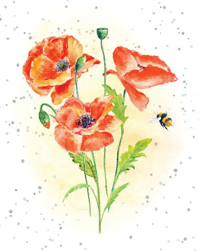 Enclosure Card-Perfect Poppies