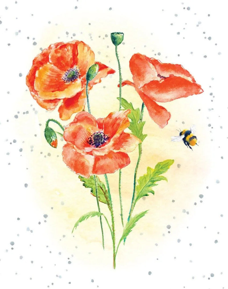 Enclosure Card-Perfect Poppies
