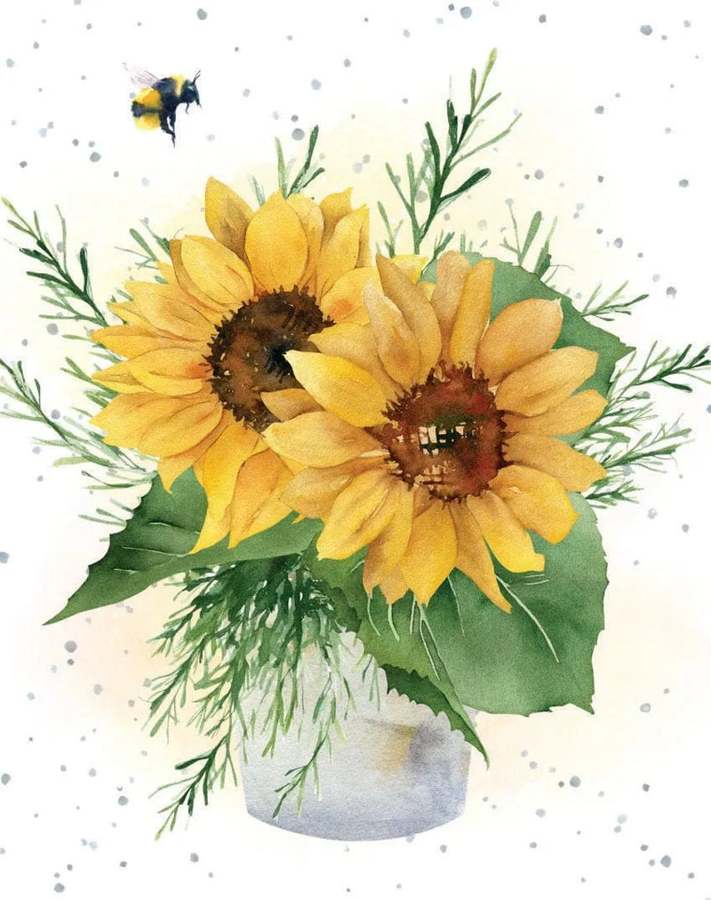 Enclosure Card-Sunflower Vase