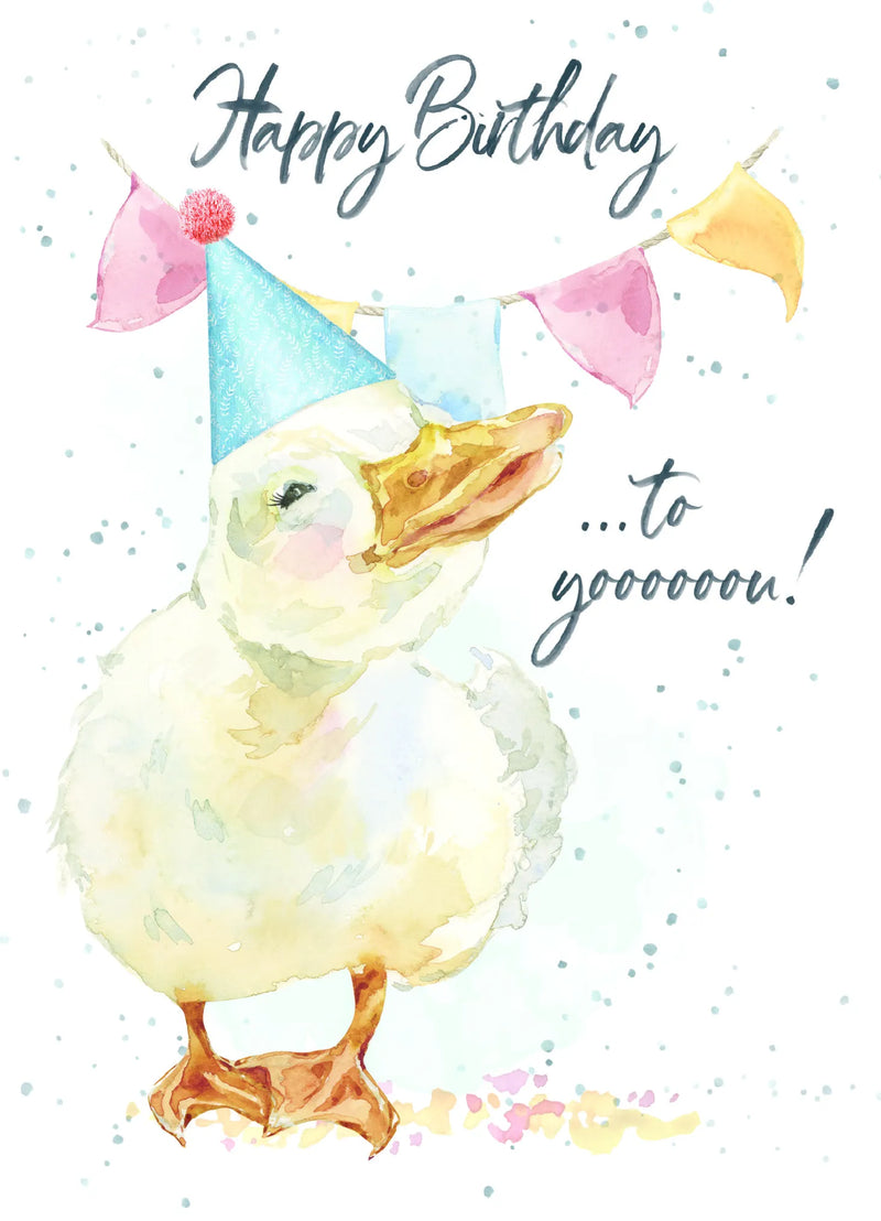 Singing Duck  Birthday Card