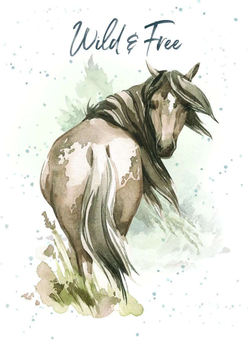 Wild & Free Birthday Card