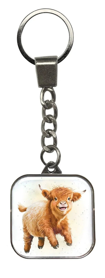 Hailey the Highland Cow Keychain