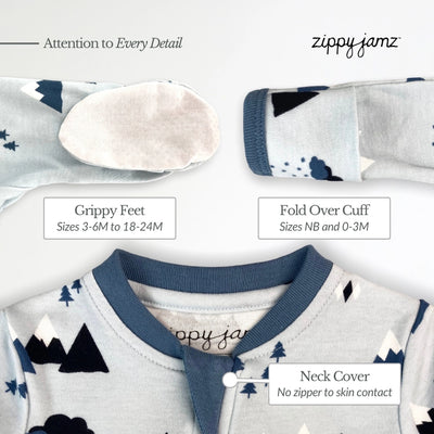 Little Adventurer - Babysuit - Footed- Zippy Jamz