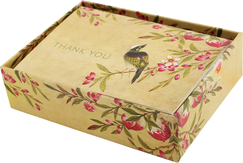 Peach Blossoms  Thank you Boxed Cards