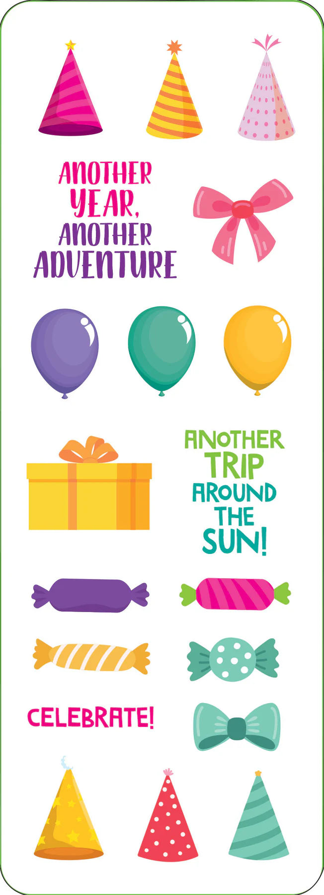 Birthday Sticker Set - 100 Stickers
