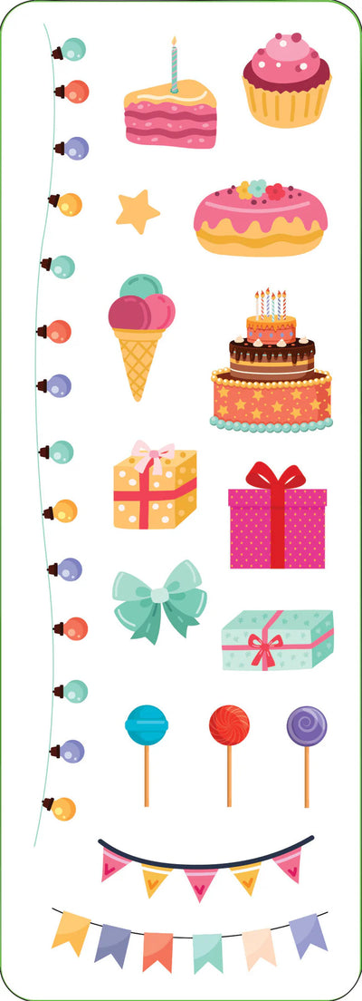 Birthday Sticker Set - 100 Stickers