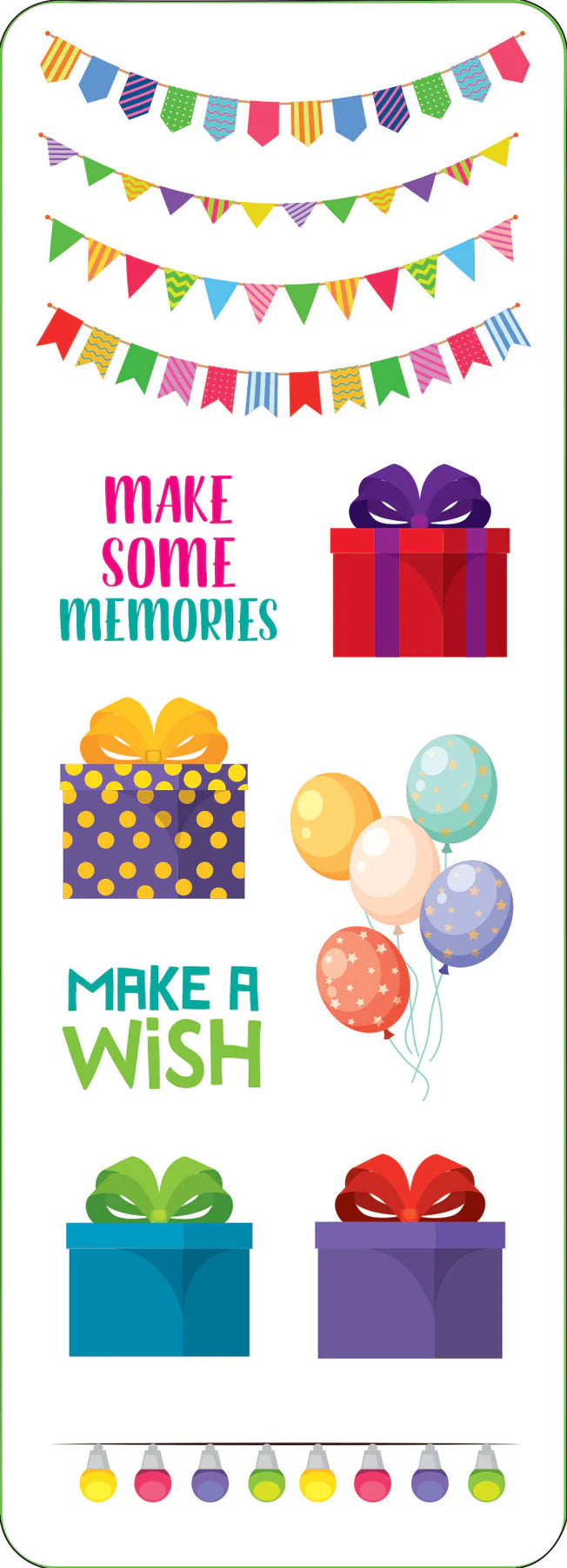 Birthday Sticker Set - 100 Stickers