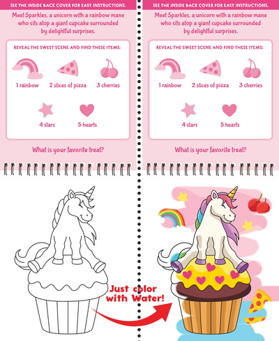 Color With Water - Unicorns