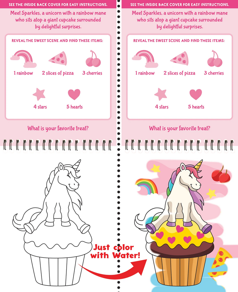 Color With Water - Unicorns