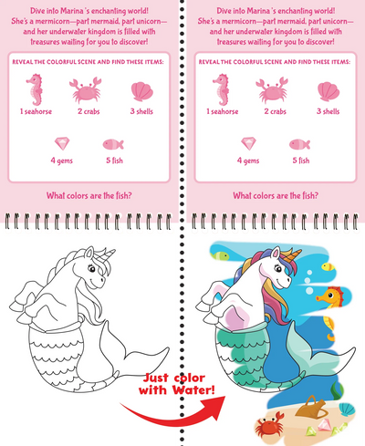 Color With Water - Unicorns