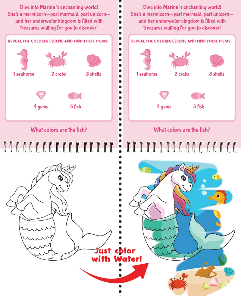 Color With Water - Unicorns