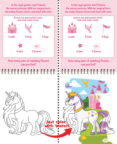 Color With Water - Unicorns
