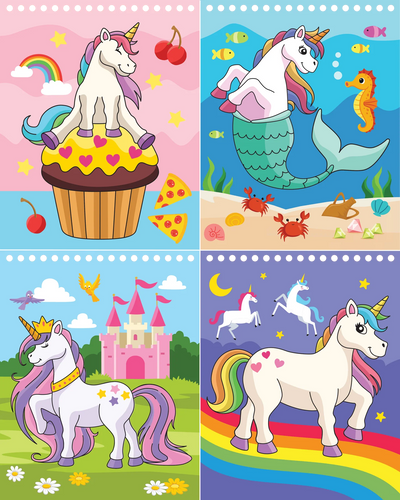 Color With Water - Unicorns