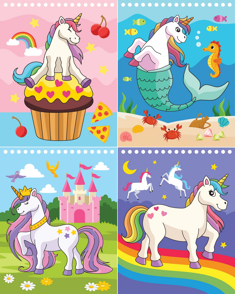 Color With Water - Unicorns