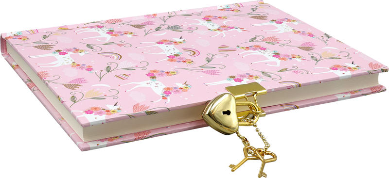 Unicorn Blooms Locking Journal