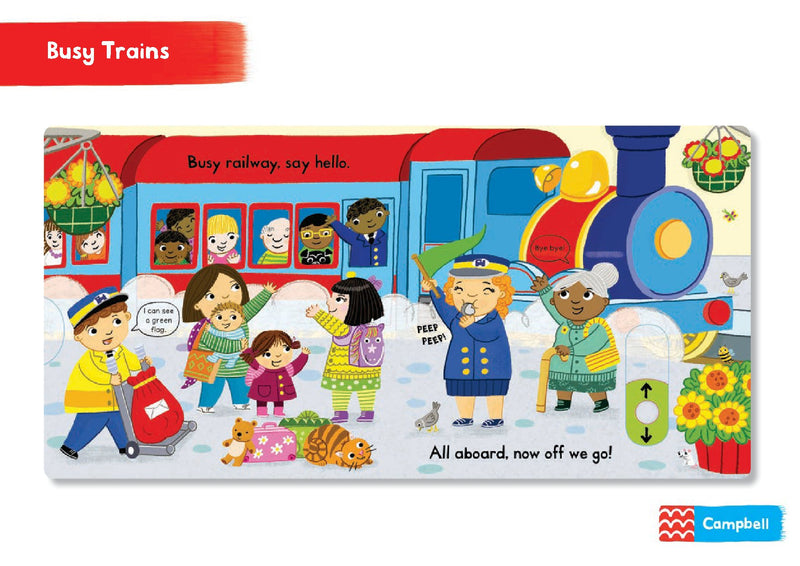 Busy Trains Board Book