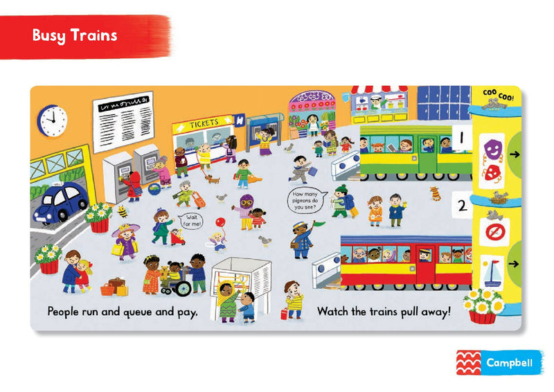 Busy Trains Board Book