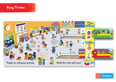 Busy Trains Board Book