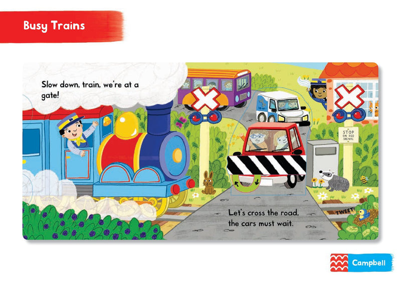 Busy Trains Board Book